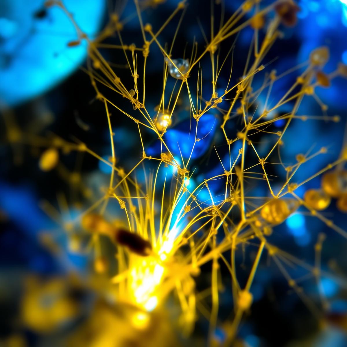 Sapphire — Rutile needle network under polarised illumination.